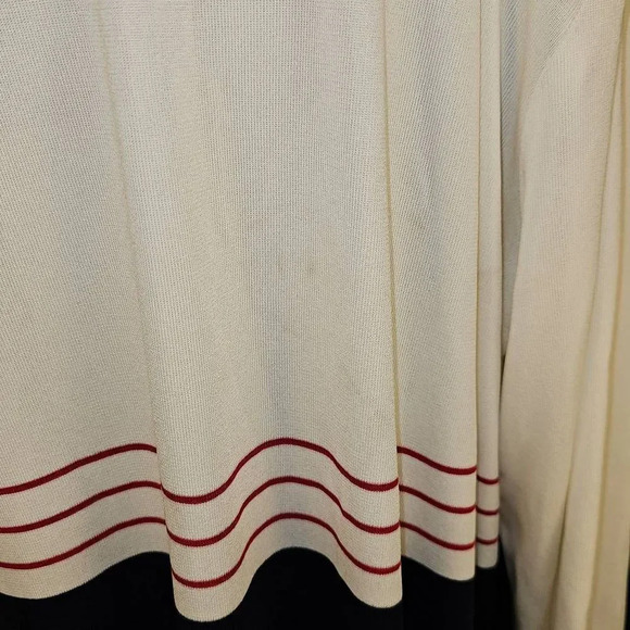 Exclusively Misook Woman Womens Red White Blue Open Cardigan 3X *Spots* - Picture 4 of 5